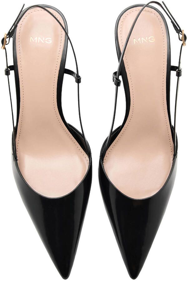 Mango lakleren slingback pumps zwart - Foto 2