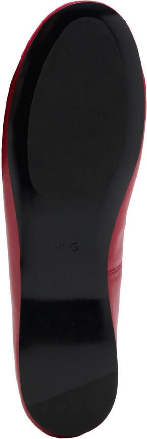Mango leren ballerina's rood - Foto 2