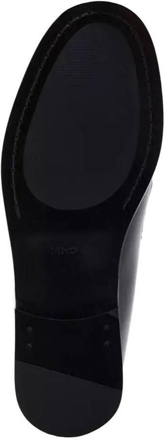 Mango leren loafers donkerbruin - Foto 3