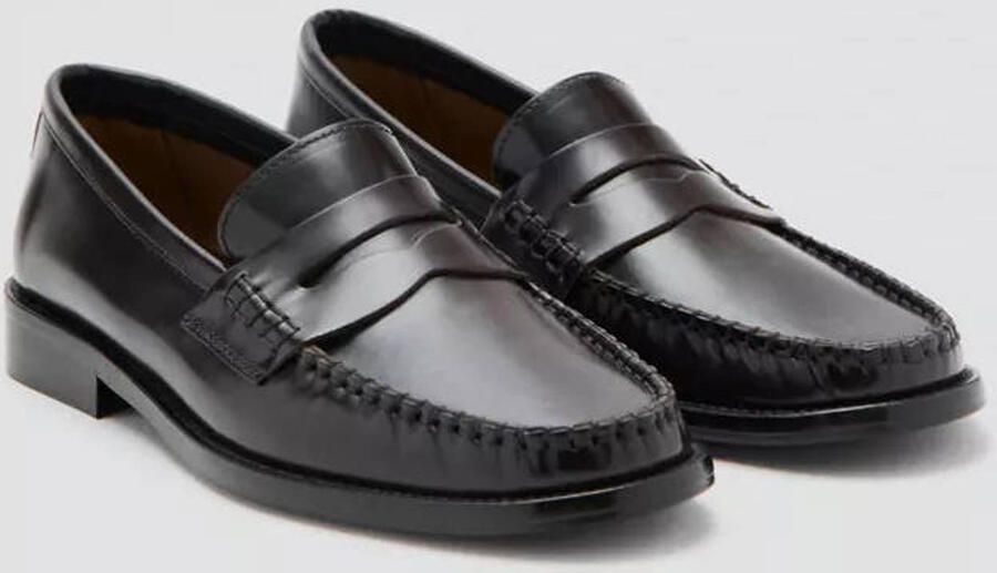 Mango leren loafers donkerbruin - Foto 2