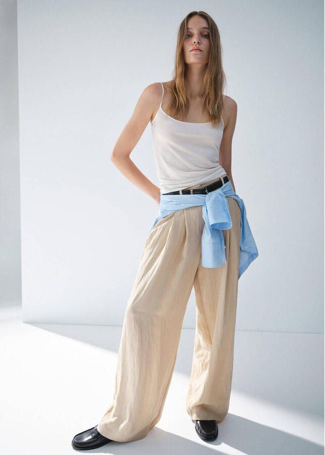 Mango leren loafers zwart - Foto 2