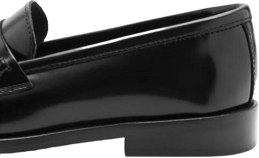 Mango leren loafers zwart - Foto 4