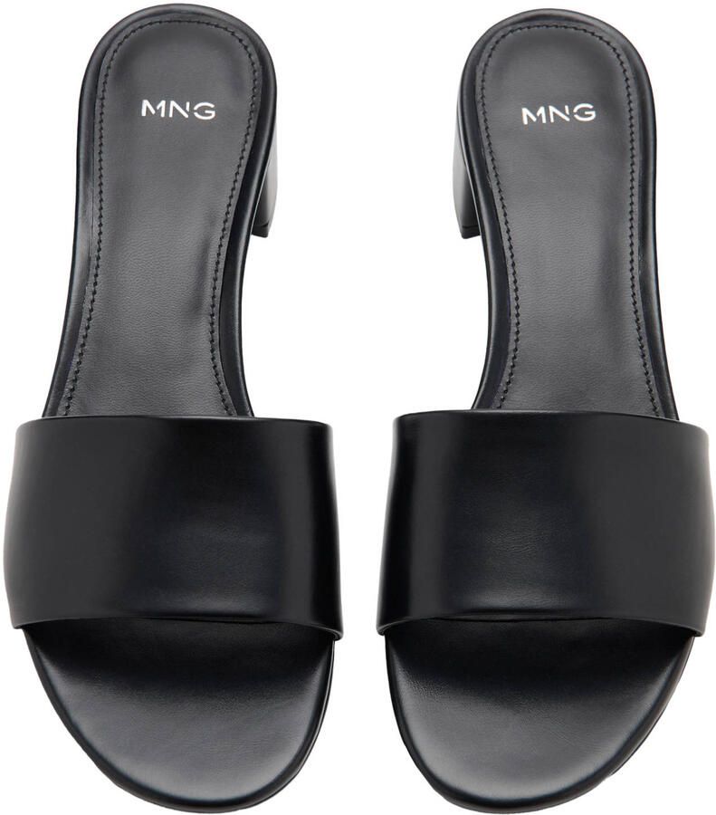 Mango leren muiltjes zwart - Foto 2