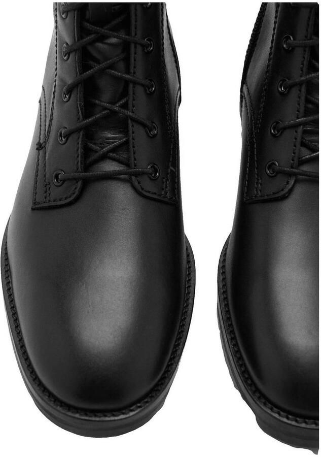 Mango leren veterboots zwart - Foto 3