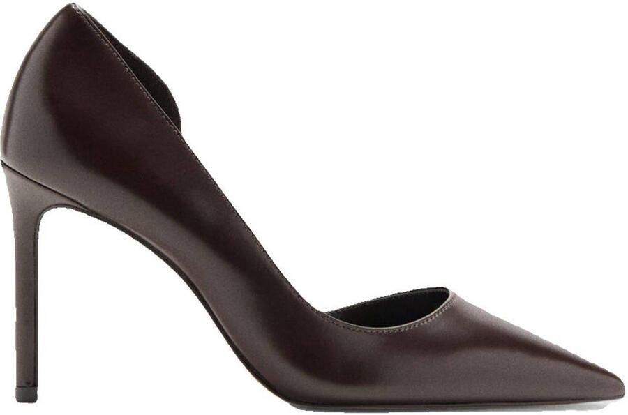 Mango pumps donkerbruin
