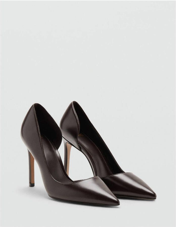 Mango pumps donkerbruin - Foto 3