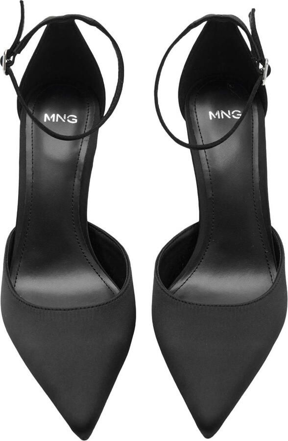 Mango satijnen pumps zwart - Foto 2