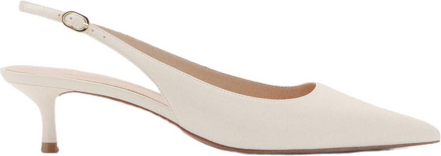 Mango slingback pumps ecru