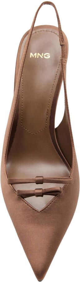 Mango slingback pumps met naaldhak bruin - Foto 3