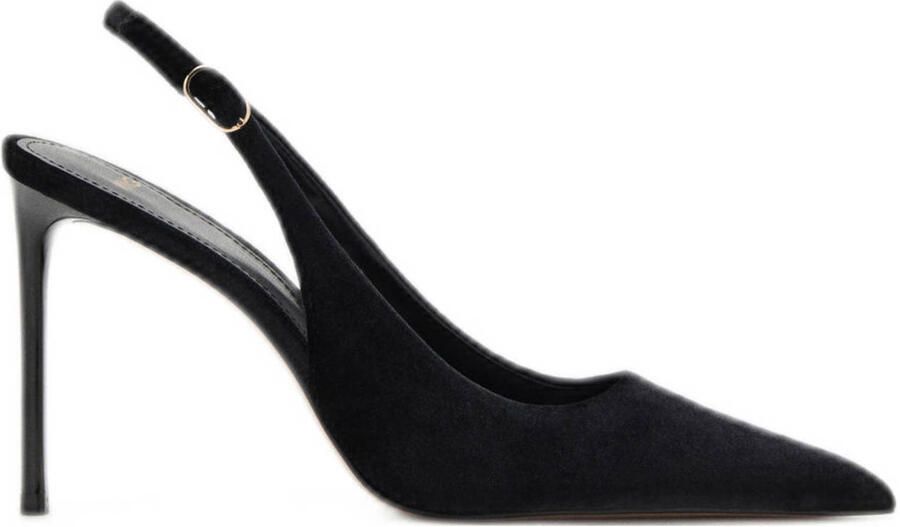 Mango slingback pumps zwart