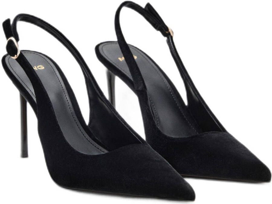 Mango slingback pumps zwart