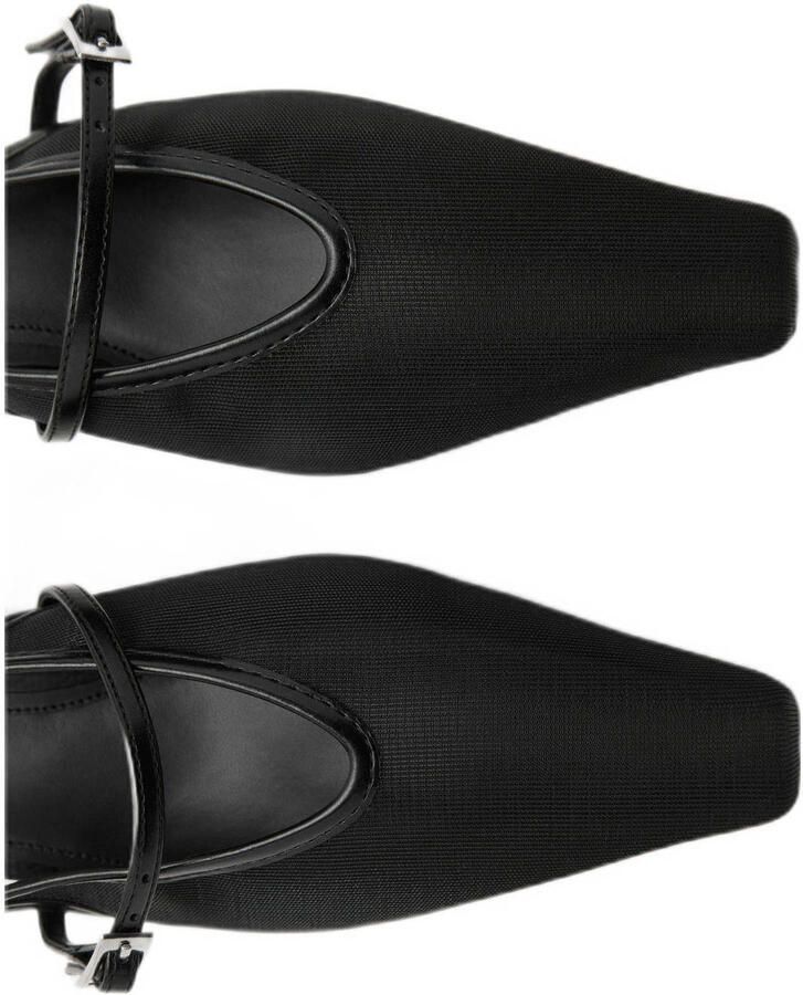 Mango slingback pumps zwart