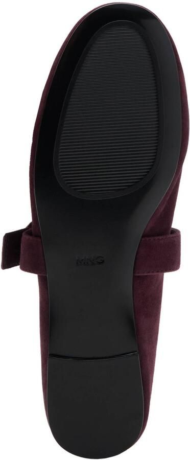 Mango suède ballerina's bordeaux - Foto 4
