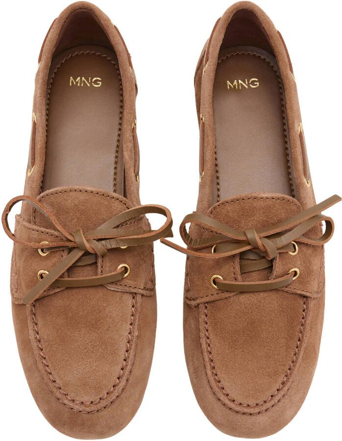 Mango suède bootschoenen cognac - Foto 2