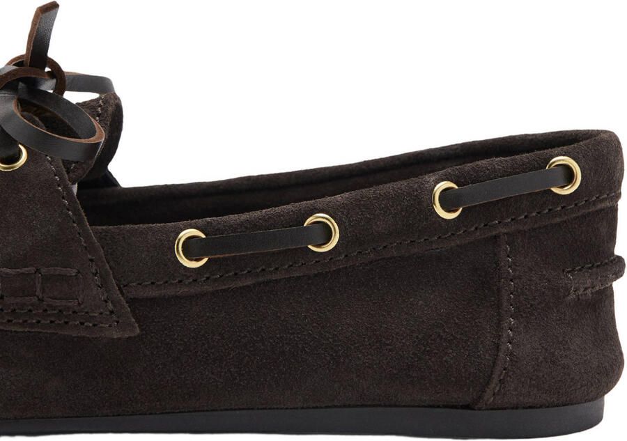 Mango suède bootschoenen donkerbruin - Foto 2