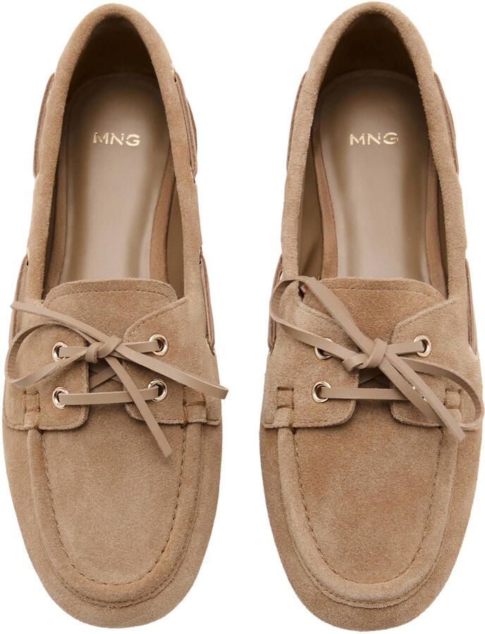 Mango suède bootschoenen lichtbruin - Foto 2
