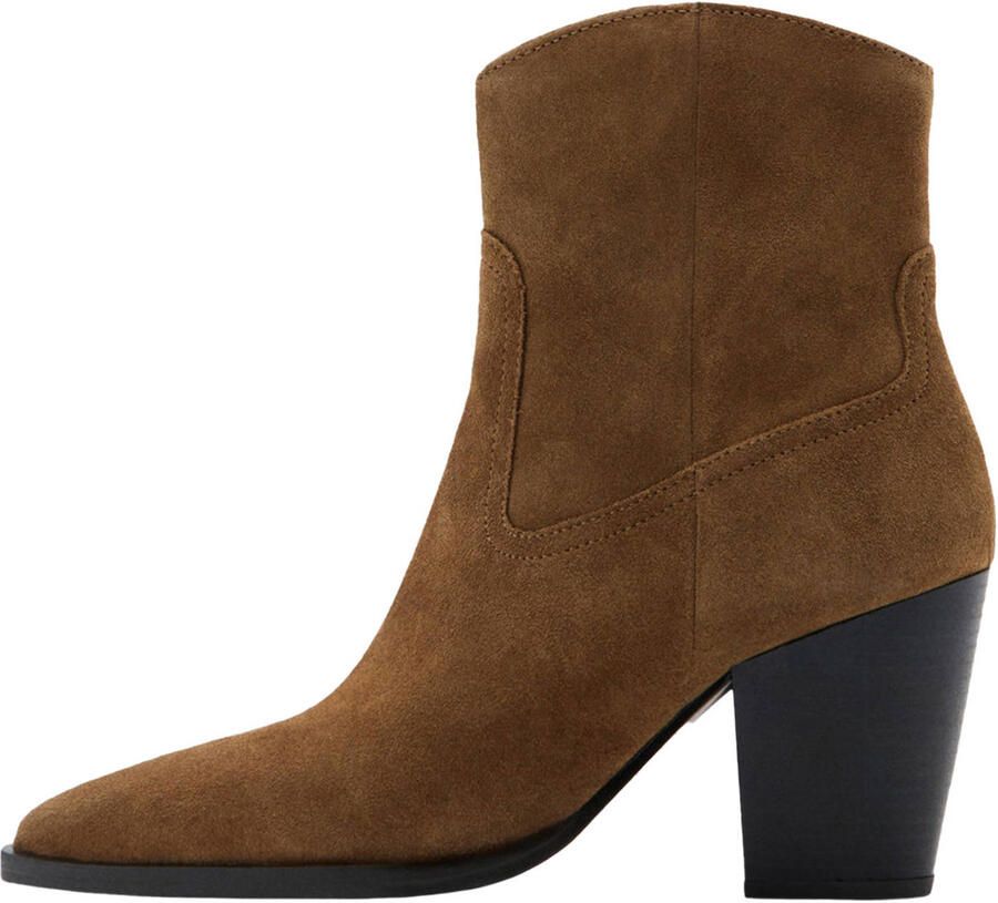 Mango suède cowboylaarzen cognac - Foto 3