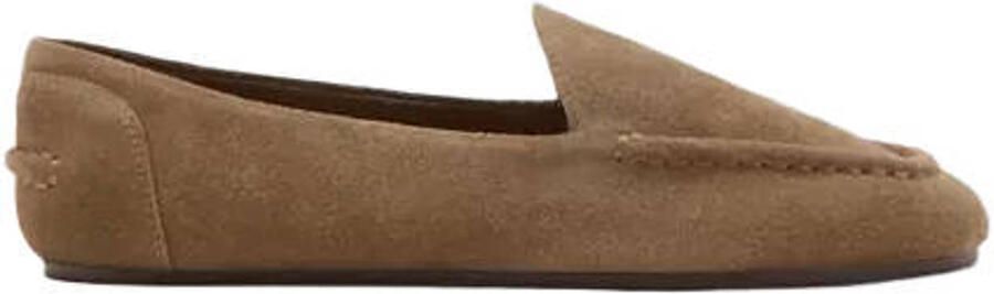 Mango suède loafers camel