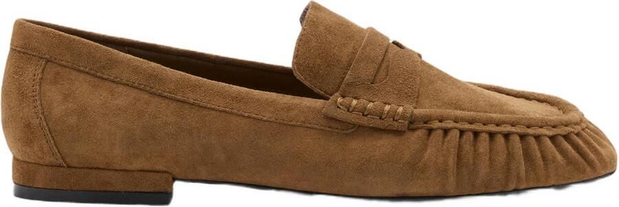 Mango suède loafers cognac
