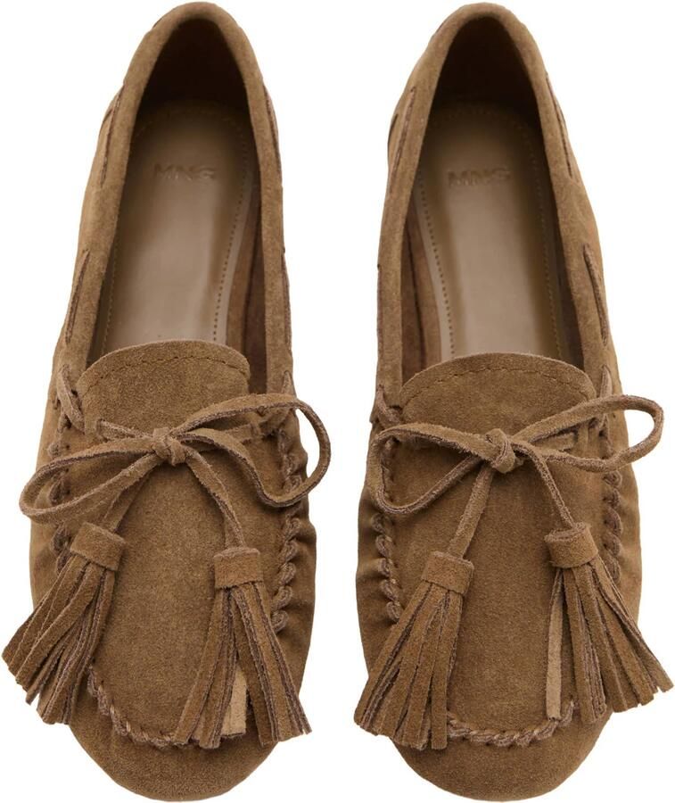Mango suède mocassins bruin - Foto 2