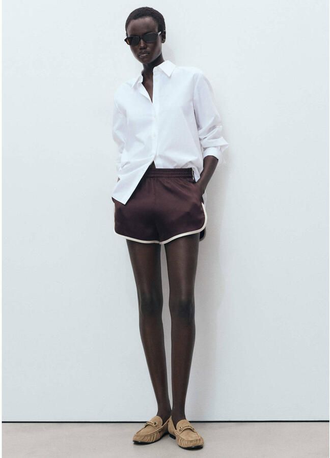 Mango suède mocassins camel