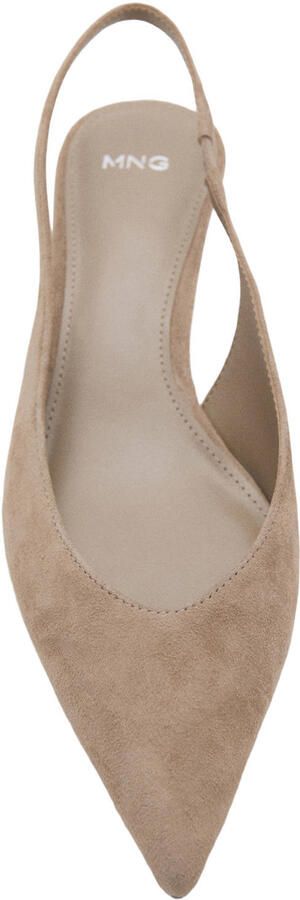 Mango suède pumps lichtbruin - Foto 3