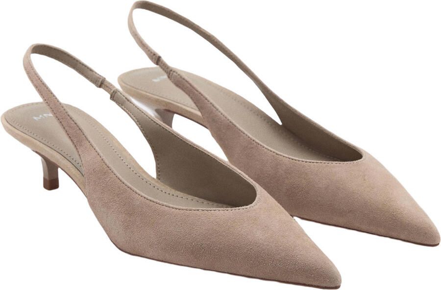Mango suède slingback pumps beige - Foto 2
