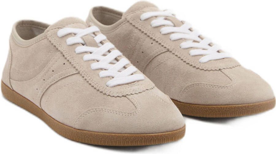 Mango suède sneakers beige