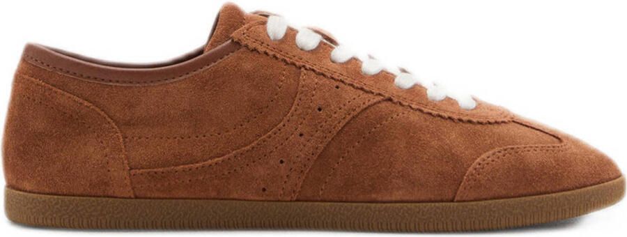 Mango suède sneakers cognac