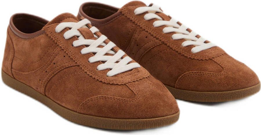 Mango suède sneakers cognac - Foto 2
