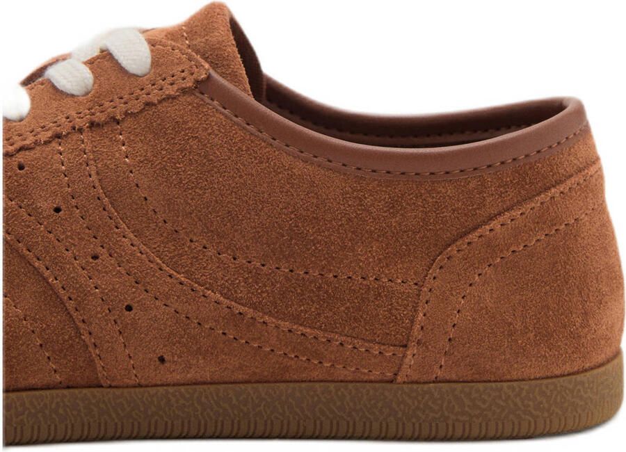 Mango suède sneakers cognac