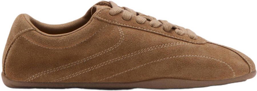 Mango suède sneakers cognac