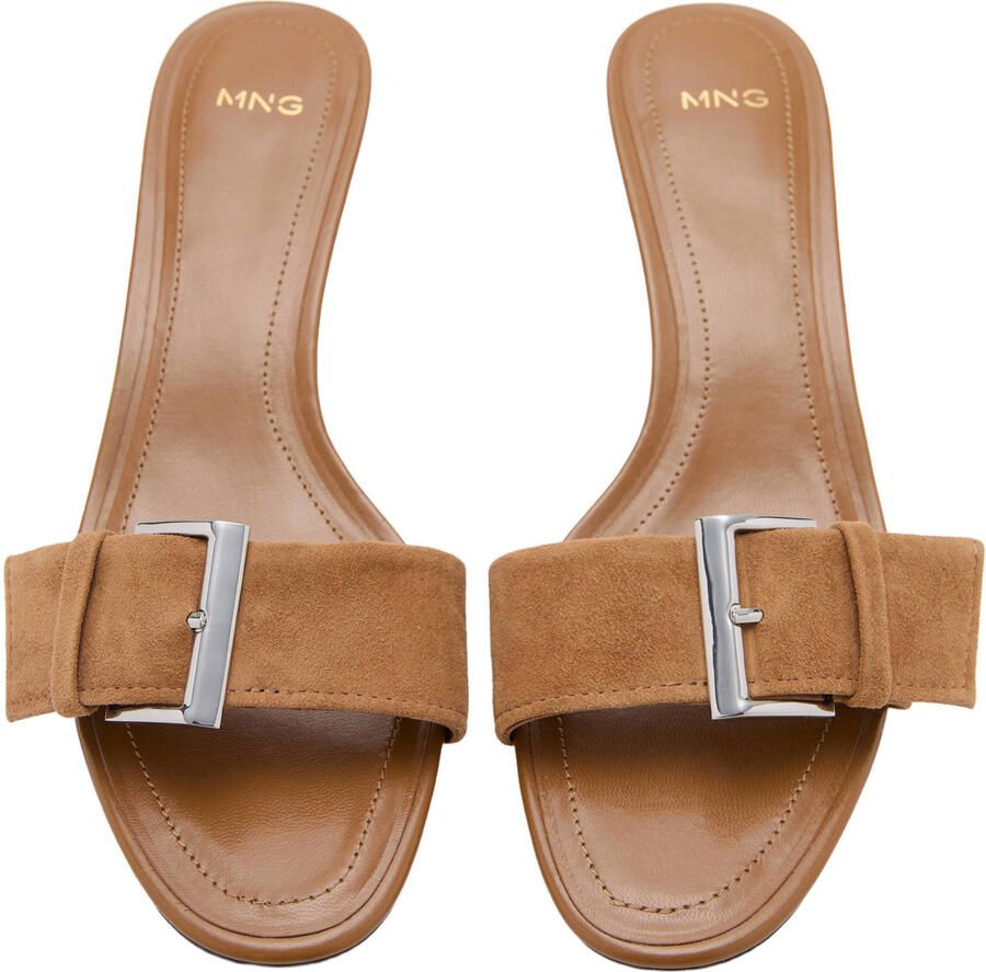 Mango suèdelook muiltjes camel - Foto 2