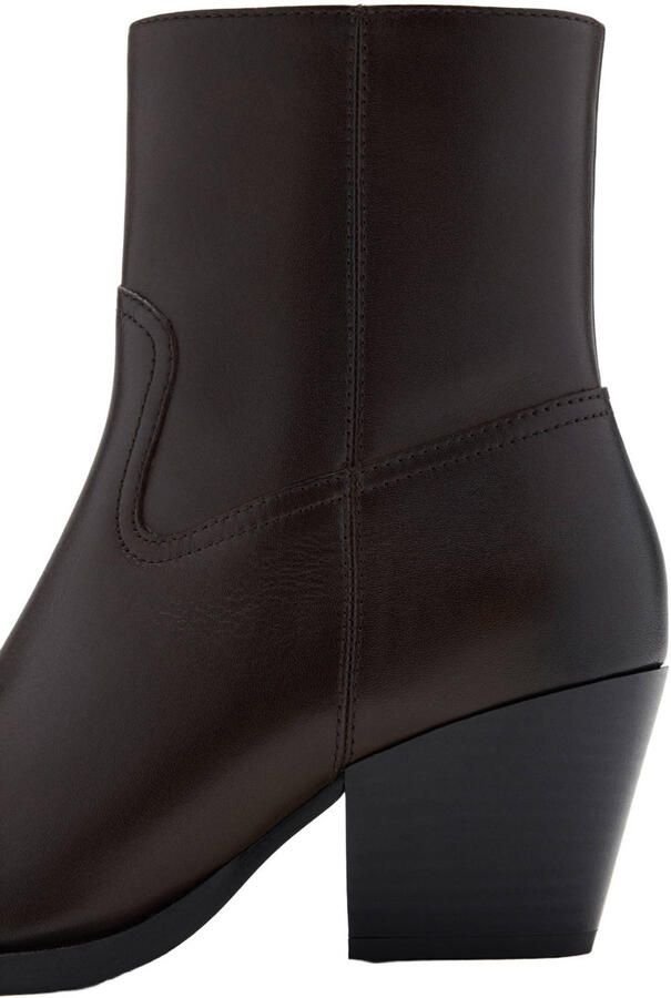Mango western leren cowboy boots donkerbruin - Foto 3