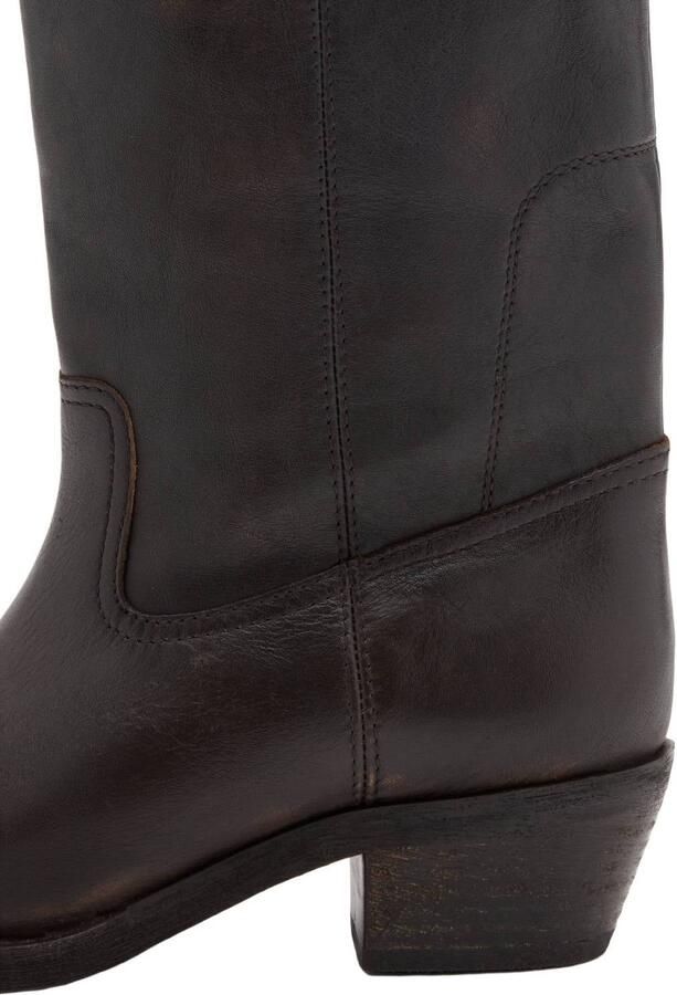 Mango western leren laarzen bruin - Foto 3