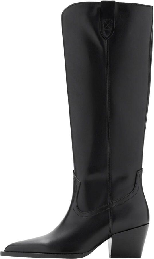 Mango western leren laarzen zwart - Foto 2