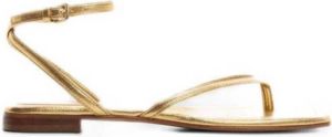 Mango sandalen goud