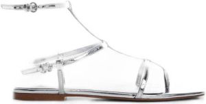 Mango sandalen zilver
