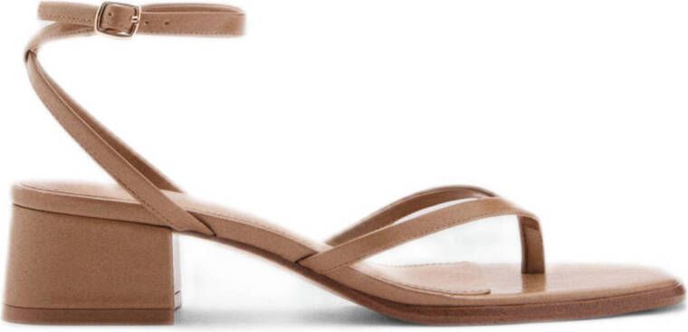 Mango sandalettes bruin