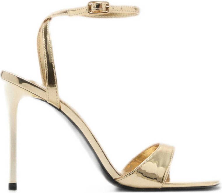 Mango sandalettes goud