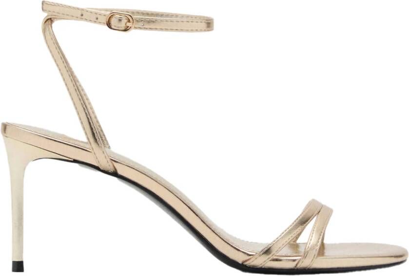 Mango sandalettes goud