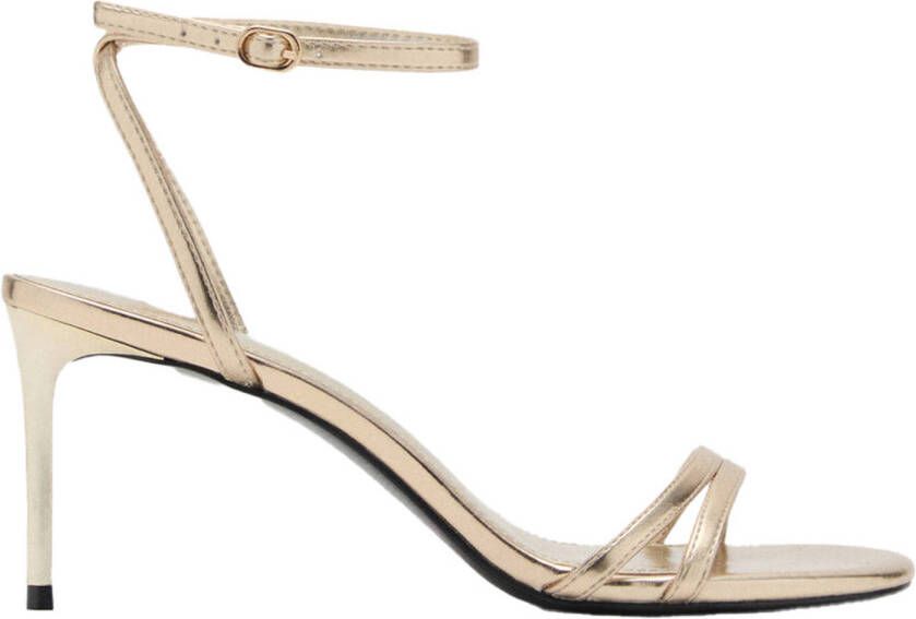 Mango sandalettes goud