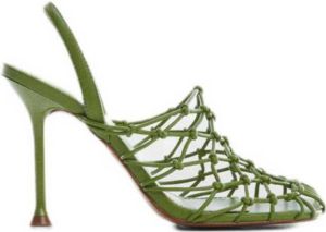 Mango sandalettes groen