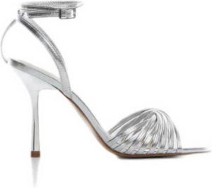 Mango sandalettes zilver