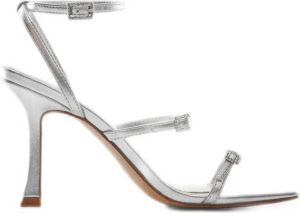 Mango sandalettes zilver