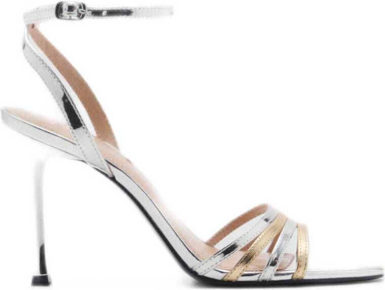Mango sandalettes zilver