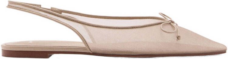 Mango slingback loafers lichtroze