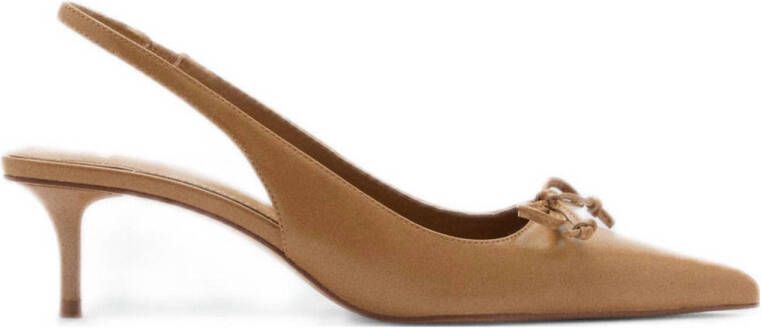 Mango slingback pumps beige
