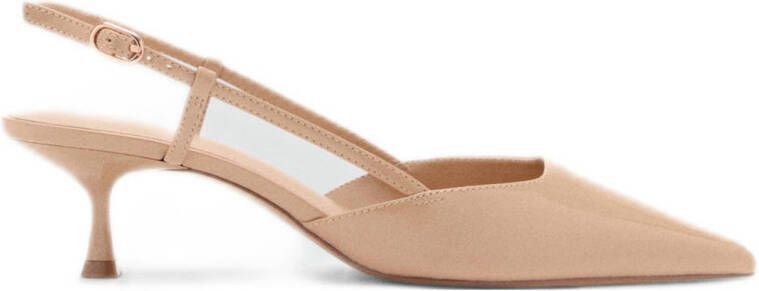 Mango slingback pumps beigeroze