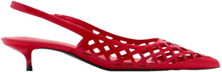 Mango slingback pumps rood